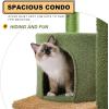 imagePAWZ Road 38quot MultiLevel Cactus Cat Tree with Scratching Posts Cozy Condo and Hammock  Stylish Cat Tower for Indoor CatsCactus Green