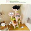 imagePAWZ Road 38quot MultiLevel Cactus Cat Tree with Scratching Posts Cozy Condo and Hammock  Stylish Cat Tower for Indoor CatsPink