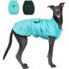 imagePAWZ Road Dog Winter Coat with 5 Layers Warm Material Reversible Dog Clothes with 2 Sides Dog Jacket Outdoor Water Repellent Green Plaid 2XLGreen Plaid