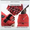 imagePAWZ Road Dog Winter Coat with 5 Layers Warm Material Reversible Dog Clothes with 2 Sides Dog Jacket Outdoor Water Repellent Green Plaid 2XLRed Plaid
