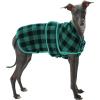 imagePAWZ Road Dog Winter Coat with 5 Layers Warm Material Reversible Dog Clothes with 2 Sides Dog Jacket Outdoor Water Repellent Green Plaid 2XLGreen Plaid
