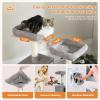 image:imagePAWZ Road 70 Inch Cat Tower Tall Cat Tree with 2 Cozy Condos 2 Plush Perch Large Basket 2 Scraching Pad amp 6 Scraching Posts for Indoor Cats Large Adult Gray