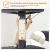 image:imagePAWZ Road 70 Inch Cat Tower Tall Cat Tree with 2 Cozy Condos 2 Plush Perch Large Basket 2 Scraching Pad amp 6 Scraching Posts for Indoor Cats Large Adult Dark Gray