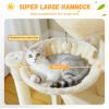 image:imagePAWZ Road Cat Tree 35 Inches Cat Tower with Dual Condos for Adult CatsEnlarged Top Perch Scratching PostsampPad for Indoor CatsGrayBeige