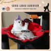 image:imagePAWZ Road Cat Tree 35 Inches Cat Tower with Dual Condos for Adult CatsEnlarged Top Perch Scratching PostsampPad for Indoor CatsGrayBlackRed