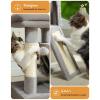 image:imagePAWZ Road Cat Tree 35 Inches Cat Tower with Dual Condos for Adult CatsEnlarged Top Perch Scratching PostsampPad for Indoor CatsGrayGray