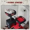 image:imagePAWZ Road 70 Inch Cat Tower Gothic Cat Tree with 2 Cozy Condos 2 Plush Perch Large Basket 2 Scraching Pad amp 6 Scraching Posts for Indoor Cats Large Adult