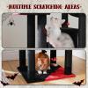 image:imagePAWZ Road 70 Inch Cat Tower Gothic Cat Tree with 2 Cozy Condos 2 Plush Perch Large Basket 2 Scraching Pad amp 6 Scraching Posts for Indoor Cats Large Adult