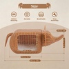 image:imagePAWZ Road Elephant Wicker Cat Bed IndoorampOutdoor Handwoven PE Rattan Cat Condo with Removable Cushion Breathable Waterproof Pet House Furniture for Indoor CatsElephant