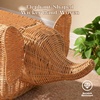 image:imagePAWZ Road Elephant Wicker Cat Bed IndoorampOutdoor Handwoven PE Rattan Cat Condo with Removable Cushion Breathable Waterproof Pet House Furniture for Indoor CatsElephant