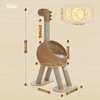 image:imagePAWZ Road Elephant Wicker Cat Bed IndoorampOutdoor Handwoven PE Rattan Cat Condo with Removable Cushion Breathable Waterproof Pet House Furniture for Indoor CatsDinosaur