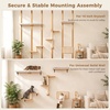 image:imagePAWZ Road Cat Wall Shelves Wood Cat Wall Furniture with Perches amp Scratching Posts 5in1 Modern Climbing Set with Scratcher Pads amp Climbing Ropes for Indoor CatsBeigeBeige