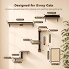 image:imagePAWZ Road Cat Wall Shelves Wood Cat Wall Furniture with Perches amp Scratching Posts 5in1 Modern Climbing Set with Scratcher Pads amp Climbing Ropes for Indoor CatsBeigeBlack