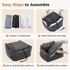 image:imagePAWZ Road Dog Car Seat Pet Car Bed for TravelampHome Waterproof Leather Dog Booster Seat with Safety Belts amp Storage Pocket GreyLarge