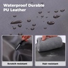 image:imagePAWZ Road Dog Car Seat Pet Car Bed for TravelampHome Waterproof Leather Dog Booster Seat with Safety Belts amp Storage Pocket GreyLarge
