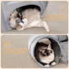 image:image32 Tall Cat Scratching Post with Woven Sisal Large Base and Removable Dangling Ball amp Large Cat Donut Tunnel with Central Mat Peek Hole and Cat Toy