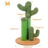 image:imagePAWZ Road 23 Inches Cactus Cat Scratching Post Bundle with 331 Inches Cactus Cat Tree with Hammock and Groomer