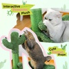 image:imagePAWZ Road 26 Inches Cactus Cat Tower with Large Perch amp 33 Inches Cat Tower with Groomer Hammock for Indoor Cats