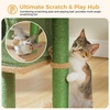 image:imagePAWZ Road 26 Inches Cactus Cat Tower with Large Perch amp 33 Inches Cat Tower with Groomer Hammock for Indoor Cats