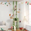 image:imagePAWZ Road Cactus Cat Tree Floor to Ceiling Cat Tower with Adjustable Height85112 Inches 7 Tiers Cat Climbing Tree with Cozy Hammocks and Condos 5 Platforms Scratching Posts for Indoor Cats