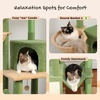 image:imagePAWZ Road Cactus Cat Tree Floor to Ceiling Cat Tower with Adjustable Height85112 Inches 7 Tiers Cat Climbing Tree with Cozy Hammocks and Condos 5 Platforms Scratching Posts for Indoor Cats