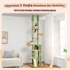 image:imagePAWZ Road Cactus Cat Tree Floor to Ceiling Cat Tower with Adjustable Height85112 Inches 7 Tiers Cat Climbing Tree with Cozy Hammocks and Condos 5 Platforms Scratching Posts for Indoor Cats