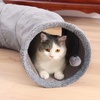 image:imagePAWZ Road Cat Scratching Post Bed Bundle with PAWZ Road Cat Tunnel Collapsible S Shape 105 Inches in Diameter