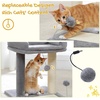 image:imagePAWZ Road Cat Scratching Post Bed with Play Ball and Large Donut Tunnel for Indoor Cats