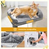 image:imagePAWZ Road Cat Scratching Post Bed with Play Ball and Large Donut Tunnel for Indoor Cats