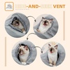 image:imagePAWZ Road Cat Scratching Post Cactus Cat Scratcher Featuring with 3 Scratching Poles and Interactive Dangling Ball Bundle with Cat Tunnel 51 Inches Long Cat Toys Collapsible Tunnel