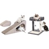 image:image2 in 1 Large 283 Corrugated Cat Scratcher Bundle with Cat Scratching Post Bed