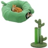 image:imagePAWZ Road Cactus Cat Donut Tunnel amp Cactus Scratching Post with 3 Scratching Posts