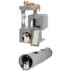 image:imagePAWZ Road Cat Tree 30 Inches Cat Tower Bundle with PAWZ Road Cat Tunnel 51 Inches Long Cat Toys Collapsible Tunnel 12 Inches in Diameter