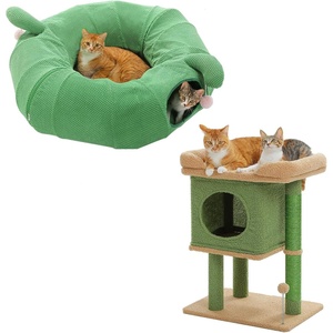 image:imagePAWZ Road Cactus Cat Donut Tunnel amp 26 Inches Cactus Cat Tower with Large Perch