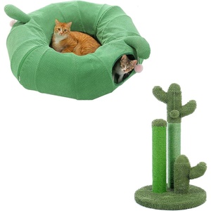 image:imagePAWZ Road Cactus Cat Donut Tunnel amp Cactus Scratching Post with 3 Scratching Posts