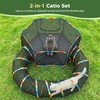 image:imagePAWZ Road Outdoor Cat Tunnel Portable Catio 2 in 1 Cat Tent amp Play Tunnel  Large Collapsible Cat Enclosure with Breathable Mesh offers Full Visibility Folds Compact for Travel Fits Cats amp Small PetsL