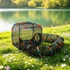 image:imagePAWZ Road Outdoor Cat Tunnel Portable Catio 2 in 1 Cat Tent amp Play Tunnel  Large Collapsible Cat Enclosure with Breathable Mesh offers Full Visibility Folds Compact for Travel Fits Cats amp Small PetsM