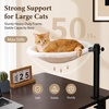 image:imagePAWZ Road Cat Desk Bed Hammock 360 Roataion amp Height Adjustable Gray  Cat Hammock for Desk with Washable Cover amp Heavy Duty Cat Desk Attachment Supports 50 lb Clap Mounted Fit Most Tables amp BedsBeige