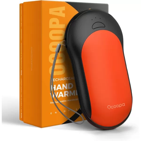 OCOOPA FastCharging Hand Warmers 10000mAh Handwarmer with PD ampamp QC 30 Rechargeable Hand Warmer Supercar Design Heating time 15 Hrs Perfect for Outdoor Activities Brilliant Winter GiftFire Orange