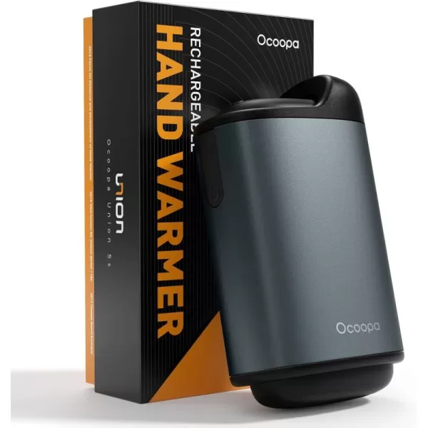 OCOOPA Union U5s Hand Warmers Rechargeable Battery Replaceable Handwarmer 10000mAh 4 Levels Electric Heater 15 Hrs Warmth Perfect for Golf Hunting Gifts MenAlpha Gray