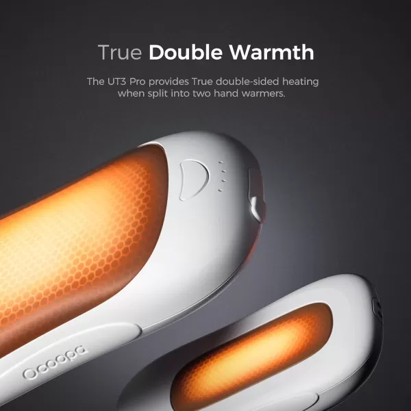 OCOOPA Magnetic Rechargeable Hand Warmers True Double Warmth Handwarmers 10000mAh Up to 15 Hours Max 136 Electric Heater for Men Women GolfHuntingCampingCold Weather UT3 PROOrange