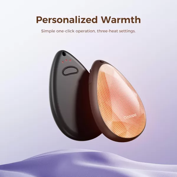 OCOOPA UT4 Rare Rechargeable Hand Warmers 2 Pack Portable Stylish DiamondShape Magnetic Electric Handwarmer Reusable Pocket Heater Raynaud Hiking Christmas Tech Gifts for Women CampingLavender Purple