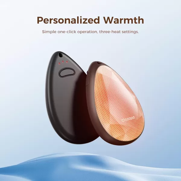 OCOOPA UT4 Rare Rechargeable Hand Warmers 2 Pack Portable Stylish DiamondShape Magnetic Electric Handwarmer Reusable Pocket Heater Raynaud Hiking Christmas Tech Gifts for Women CampingSapphire Blue