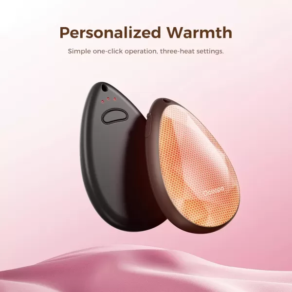 OCOOPA UT4 Rare Rechargeable Hand Warmers 2 Pack Portable Stylish DiamondShape Magnetic Electric Handwarmer Reusable Pocket Heater Raynaud Hiking Christmas Tech Gifts for Women CampingChristmas Red