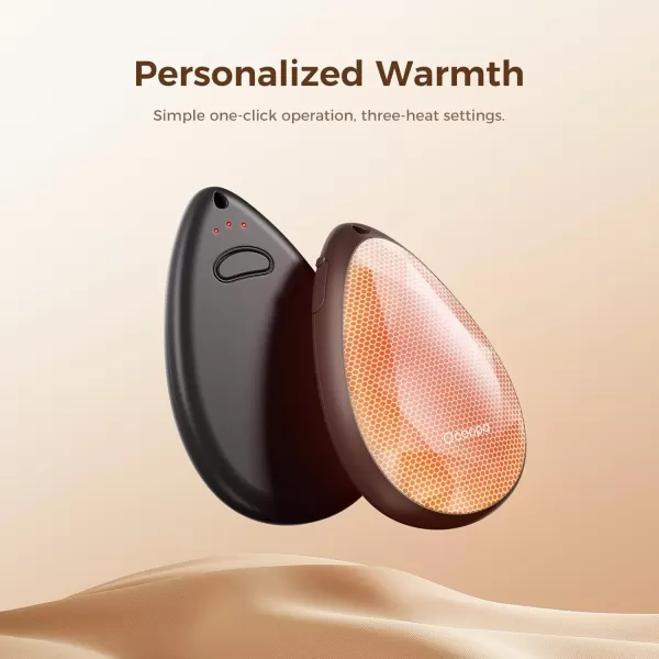 OCOOPA UT4 Rare Rechargeable Hand Warmers 2 Pack Portable Stylish DiamondShape Magnetic Electric Handwarmer Reusable Pocket Heater Raynaud Hiking Christmas Tech Gifts for Women CampingSilver Gray