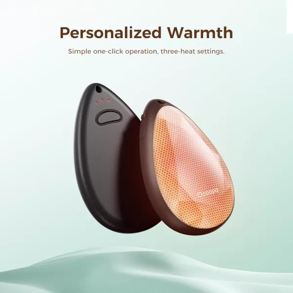 OCOOPA UT4 Rare Rechargeable Hand Warmers 2 Pack Portable Stylish DiamondShape Magnetic Electric Handwarmer Reusable Pocket Heater Raynaud Hiking Christmas Tech Gifts for Women CampingGreen