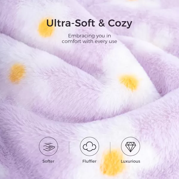 OCOOPA XL Electric Heating Pad for Back Pain Relief Ultra Rapid Heat ampamp Plush Soft OctoHeatLock Graphene Design 6Levels AutoShutOff Timer 12quotx24quot Heat Therapy Christmas Gift for Dad MomLavender Flowers