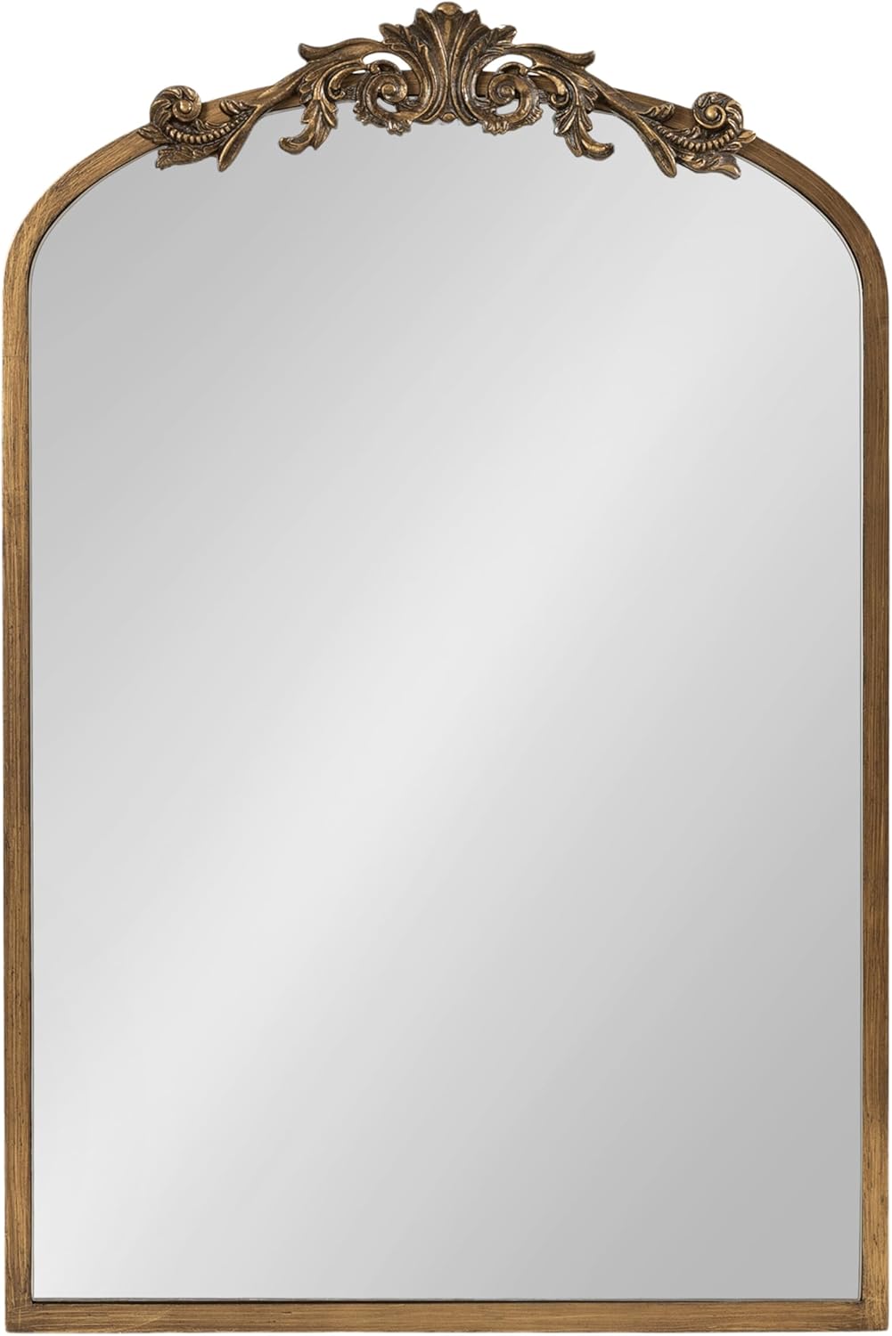 Kate and Laurel Arendahl Vintage Mirrored Arch Cabinet for Use as Bathroom Storage or Bedroom Jewelry Station 20x6x30 Gold