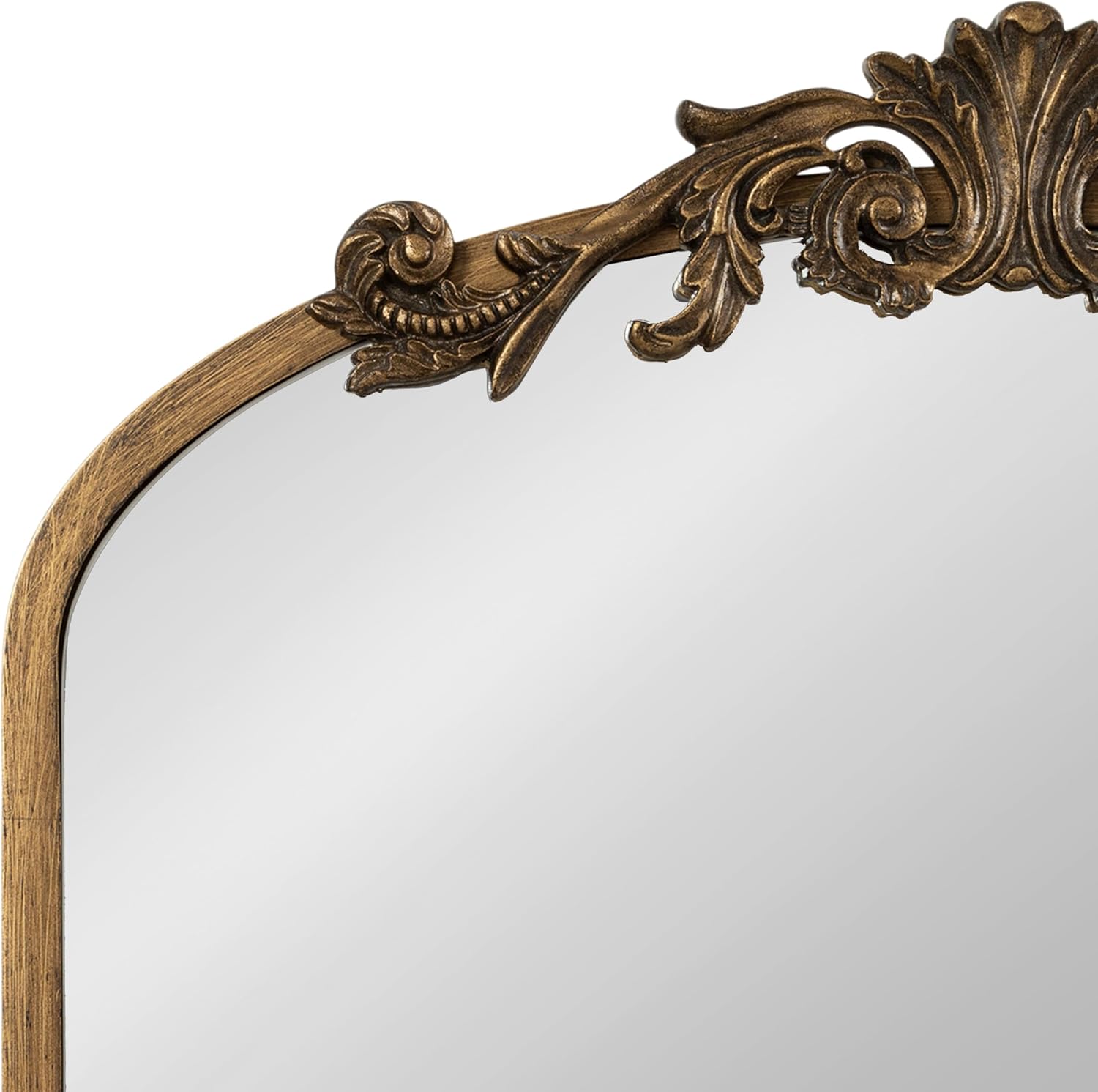 Kate and Laurel Arendahl Vintage Mirrored Arch Cabinet for Use as Bathroom Storage or Bedroom Jewelry Station 20x6x30 Gold