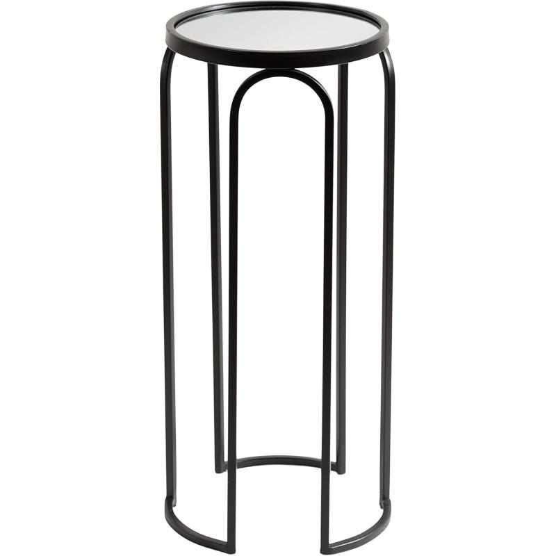 Kate and Laurel Pomeroy Traditional Vintage Glam Metal Drink Table for Display and Home Dcor 11x11x24 GoldBlack